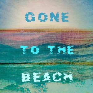 Gone to the Beach, Boho Vintage Wood