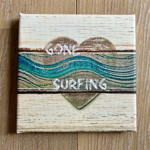 Gone Surfing   vintage heart